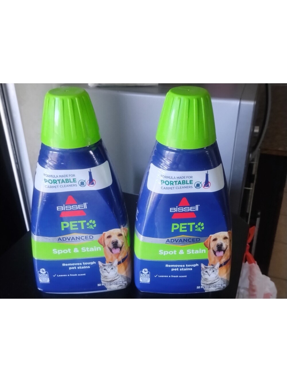 2 Pack BISSELL PET Spot & Stain Carpet Cleaning Formula, 32 oz - 74R7